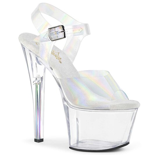 Pleaser Sandali SKY-308N-RBH TPU Trasparente Ologramma/Trasparente EU-37 / US-7