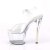 Pleaser Sandali SKY-308N-RBH TPU Trasparente Ologramma/Trasparente EU-37 / US-7