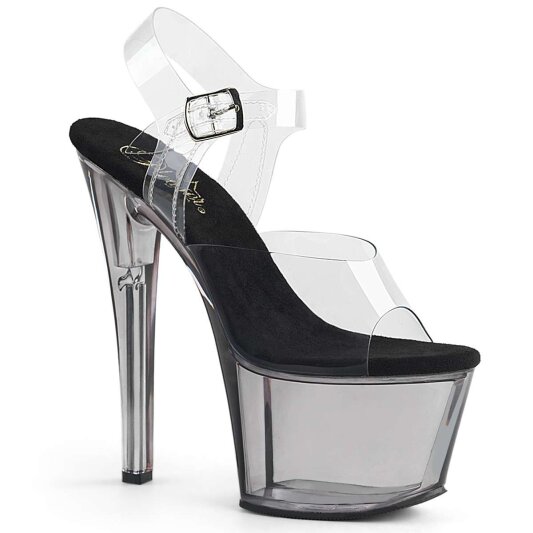 Pleaser Sandali SKY-308T Trasparente/Fumo EU-40 / US-10