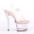 Pleaser Sandali SKY-308WHG Trasparente/Trasparente-Rosa Baby Glitter EU-35 / US-5