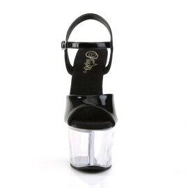 Pleaser Sandali SKY-309 Vernice Nero/Trasparente EU-35 / US-5