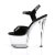 Pleaser Sandali SKY-309 Vernice Nero/Trasparente EU-37 / US-7
