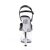 Pleaser Sandali SKY-309 Vernice Nero/Trasparente EU-37 / US-7