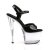 Pleaser Sandali SKY-309 Vernice Nero/Trasparente EU-37 / US-7