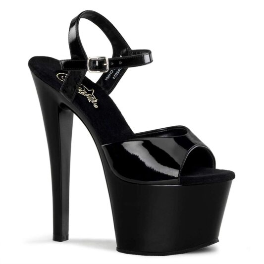 Pleaser Sandali SKY-309 Vernice Nero/Nero EU-35 / US-5