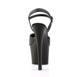 Pleaser Sandali SKY-309 Similpelle Nero/Nero Opaco EU-35 / US-5