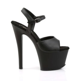 Pleaser Sandali SKY-309 Similpelle Nero/Nero Opaco EU-35 / US-5