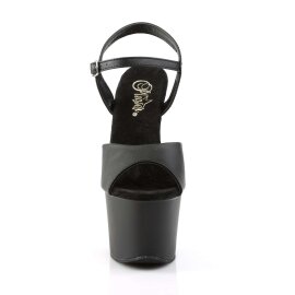 Pleaser Sandali SKY-309 Similpelle Nero/Nero Opaco EU-37...
