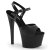 Pleaser Sandali SKY-309 Similpelle Nero/Nero Opaco EU-37 / US-7