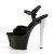 Pleaser Sandali SKY-309CHRS Nero/Nero-Argento Strass EU-37 / US-7