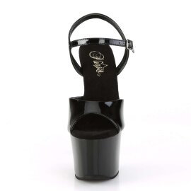 Pleaser Sandali SKY-309CRS Nero/Nero-Argento Strass EU-37...