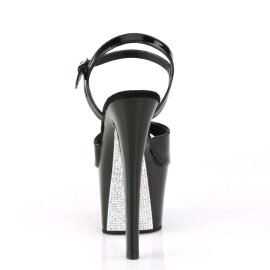 Pleaser Sandali SKY-309CRS Nero/Nero-Argento Strass EU-37 / US-7