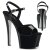 Pleaser Sandali SKY-309CRS Nero/Nero-Argento Strass EU-37 / US-7