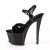 Pleaser Sandali SKY-309CRS Nero/Nero-Argento Strass EU-37 / US-7