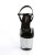 Pleaser Sandali SKY-309LG Vernice Nero/Argento Multi Glitter EU-35 / US-5
