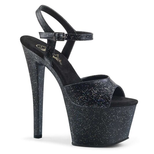 Pleaser Sandali SKY-309MMG Similpelle Nero/Nero Opaco EU-35 / US-5