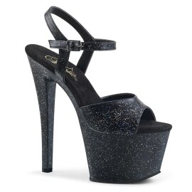 Pleaser Sandali SKY-309MMG Similpelle Nero/Nero Opaco EU-35 / US-5
