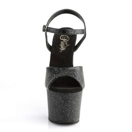 Pleaser Sandali SKY-309MMG Similpelle Nero/Nero Opaco...