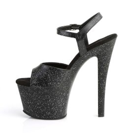 Pleaser Sandali SKY-309MMG Similpelle Nero/Nero Opaco EU-37 / US-7