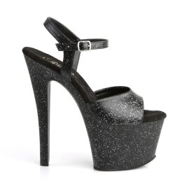 Pleaser Sandali SKY-309MMG Similpelle Nero/Nero Opaco EU-37 / US-7