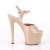 Pleaser Sandali SKY-309TT Vernice Nude/Nude-Dorato Rosa Cromato EU-35 / US-5