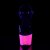 Pleaser Sandali SKY-309UVLG Vernice Nero/ Neon Rosa Acceso Glitter EU-35 / US-5