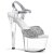 Pleaser Sandali SKY-310 Argento Glitter/Trasparente EU-37 / US-7