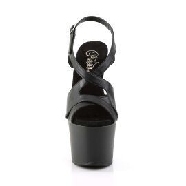 Pleaser Sandali SKY-330 Similpelle Nero/Nero Opaco EU-41 / US-11