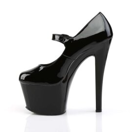 Pleaser Sandali SKY-387 Vernice Nero/Nero EU-37 / US-7
