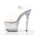 Pleaser Sandali STARDANCE-708 Trasparente/Trasparente-Argento Strass EU-37 / US-7