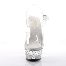 Pleaser Sandali STARDUST-608 Trasparente/Trasparente...