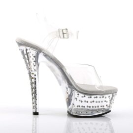 Pleaser Sandali STARDUST-608 Trasparente/Trasparente EU-35 / US-5