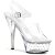 Pleaser Sandali STARDUST-608 Trasparente/Trasparente EU-38 / US-8