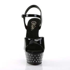 Pleaser Sandali STARDUST-609 Vernice Nero/Nero EU-35 / US-5