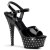 Pleaser Sandali STARDUST-609 Vernice Nero/Nero EU-35 / US-5