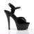 Pleaser Sandali STARDUST-609 Vernice Nero/Nero EU-37 / US-7