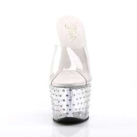 Pleaser Mules STARDUST-701 Trasparente/Trasparente EU-35...