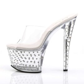 Pleaser Mules STARDUST-701 Trasparente/Trasparente EU-35 / US-5