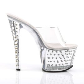 Pleaser Mules STARDUST-701 Trasparente/Trasparente EU-35 / US-5
