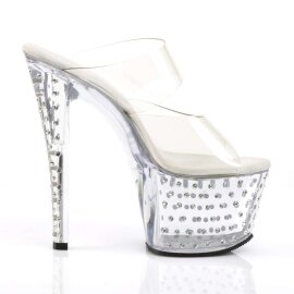 Pleaser Mules STARDUST-702 Trasparente/Trasparente EU-35 / US-5