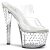 Pleaser Mules STARDUST-702 Trasparente/Trasparente EU-35 / US-5