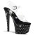 Pleaser Sandali STARDUST-708 Trasparente/Nero EU-38 /US-8