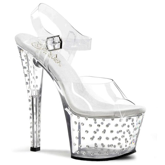 Pleaser Sandali STARDUST-708 Trasparente/Trasparente EU-37/US-7