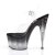 Pleaser Sandali STARDUST-708T Trasparente/Nero-Trasparente EU-37 / US-7