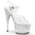 Pleaser Sandali STARDUST-708T Trasparente/Argento Strass EU-40 / US-10