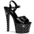 Pleaser Sandali STARDUST-709 Vernice Nero/Nero EU-35 / US-5