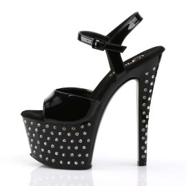 Pleaser Sandali STARDUST-709 Vernice Nero/Nero EU-38 / US-8