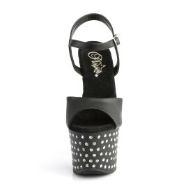 Pleaser Sandali STARDUST-709 Similpelle Nero/Nero Opaco...