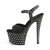 Pleaser Sandali STARDUST-709 Similpelle Nero/Nero Opaco EU-35 / US-5