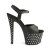 Pleaser Sandali STARDUST-709 Similpelle Nero/Nero Opaco EU-35 / US-5